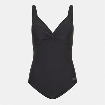 Speedo Дамски бански костюм Speedo Womens Shaping Cross Knot Swimsuit Black - Black