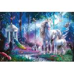 Schmidt Spiele - Puzzle Unicorn mare with foal - 200 piese