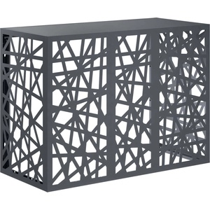 vidaXL Покритие за климатик Антрацит 110 x 50 x 80 cm Стомана (8014166)