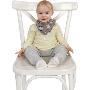 Sevibaby Бебешки лигавник - бандан шал 2 в 1 Цвят КАФЯВА (360-5)