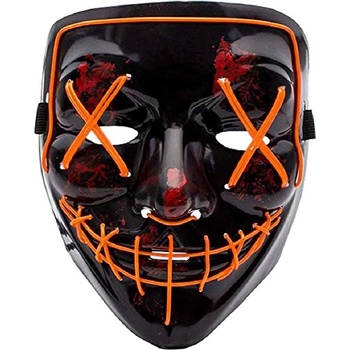 Verk Desivá svietiaca maska ​​čiernooranžová