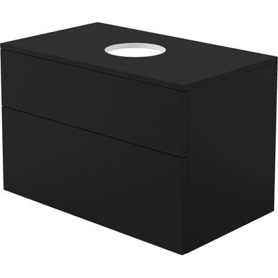 Deante Prizma skříňka s deskou 80x47x52 cm pod umyvadlo závěsná černá SDI_NB81