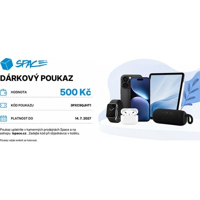 bez specifikace Elektronický dárkový poukaz Space 500Kč EDPOSPACEX050