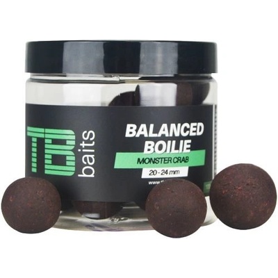 TB Baits Vyvážené Boilie Balanced + Atraktor Monster Crab 100 g 20-24 mm