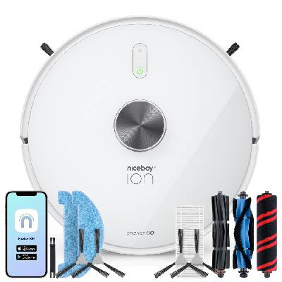 Robotický vysávač Niceboy ION Charles i10 White (CHARLES-I10-WHITE)