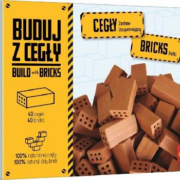 Trefl Brick Trick Náhradní balení přírodních dlouhých cihel 40 ks
