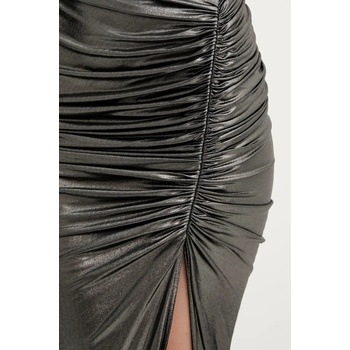 Rick Owens Lilies Рокля Rick Owens Lilies в сиво дълга с кройка по тялото LI01E4514GVIL (LI01E4514GVIL)