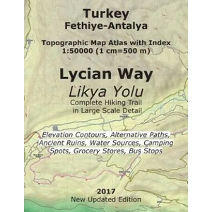 Turkey Fethiye-Antalya Topographic Map Atlas with Index 1 | Sergio Mazitto (ISBN: 9781546512073)