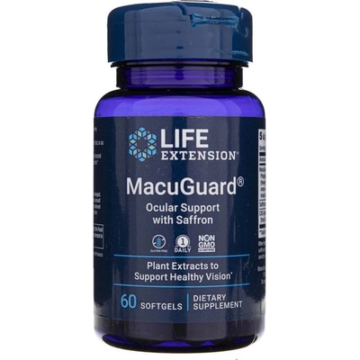 Life Extension MacuGuard Ocular Support with Saffron 60 gélové tablety