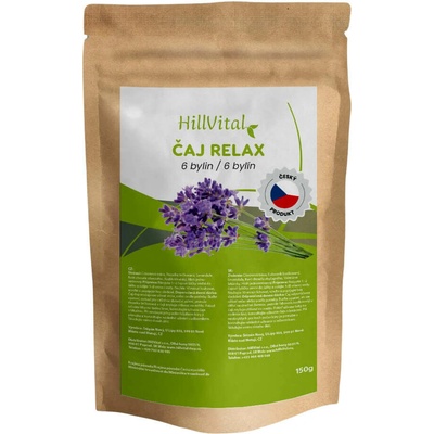 HillVital čaj Relax bylinný anti stresový čaj 150 g