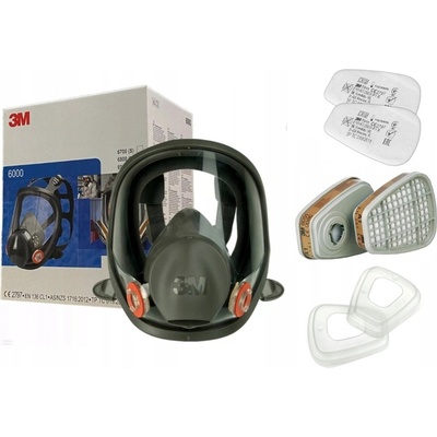3M 6800 6900 Plná maska kompletná s filtrami
