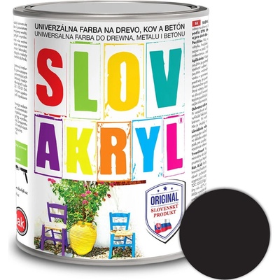 Slovakryl 0199 0,75kg čierny