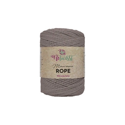 ReTwisst Macrame Rope 3 mm - dark beige
