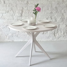RAGABA Jubi Round White Ashwood