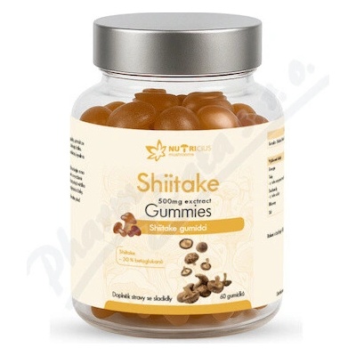 Nutricius Shiitake 500mg gummies 60 ks