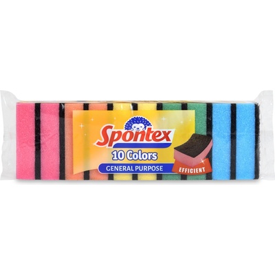 Spontex Colors hubky na umývanie riadu 10 ks