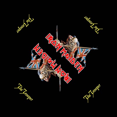 Iron Maiden šatka The Trooper čierna