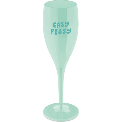 Koziol Sklenička CHEERS bílá s potiskem EASY PEASY 100 ml