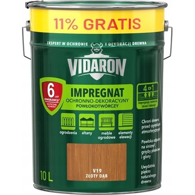 Impregnát Vidaron Zlatý dub V19 10 l