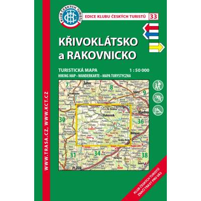 KČT 33 Křivoklátsko, Rakovnicko 1:50 000