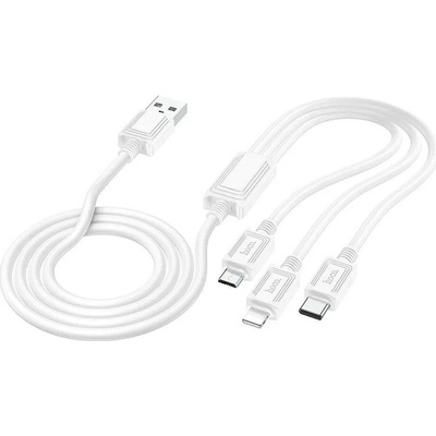 Hoco X76 USB 3v1 Apple Lightning / Micro USB / USB-C, 2A, 1m