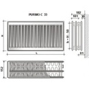 Purmo C33 600 x 400