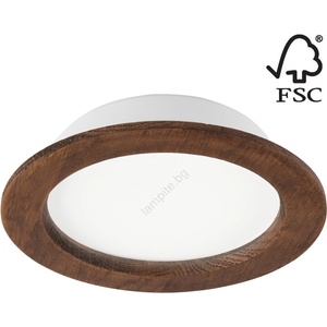 LAMKUR Led вградено осветително тяло woody spot led/16, 5w/230v 4000k череша Ø18, 5 см (la52410)