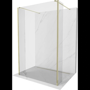 Mexen Kioto самостоятелна душ стена 150 x 30 x 30 см, прозрачна, златна - 800-150-030-222-50-00-030 (800-150-030-222-50-00-030)