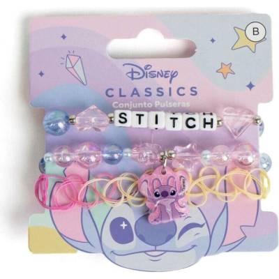 ARTESANIA CERDA Sada náramkov Disney Lilo a Stitch Angel, 3-dielna