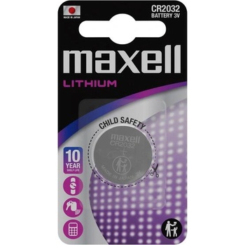 Maxell Бутонна батерия литиева maxell cr2032 3 v (ml-bl-cr2032)