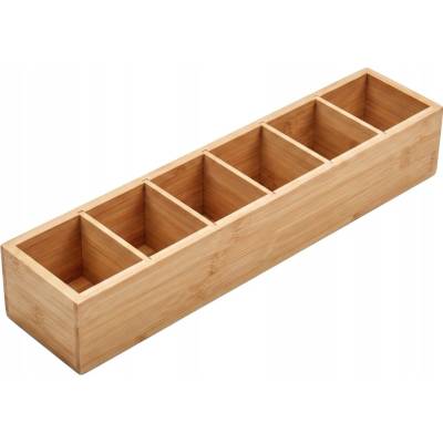 BAMBUSOVÝ STOLNÍ ORGANIZÉR BEŽOVÝ 38X8X7 CM MATNÝ MDF