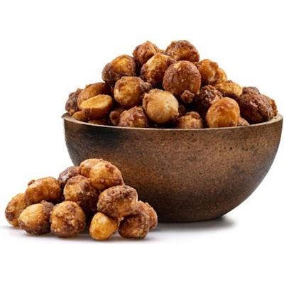 GRIZLY Makadamiové orechy v slanom karameli s medom 250 g