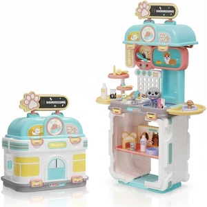 RAYA TOYS Детски фризьорски салон за домашни любимци 2 в 1 Raya Toys - 44 части (506125113)