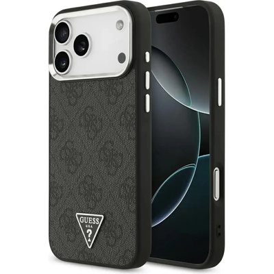 GUESS Калъф Guess 4G Triangle Logo MagSafe за iPhone 17 Pro Max - черен