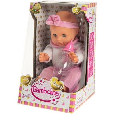 Alltoys Miminko Bambolina Amore 33 cm s pevným tělíčkem a funkcí