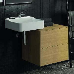 Ideal Standard Долен шкаф Ideal Standard Atelier Conca, светло дъбово покритие, 2 чекмеджета с плот 60 см (T4321Y6)