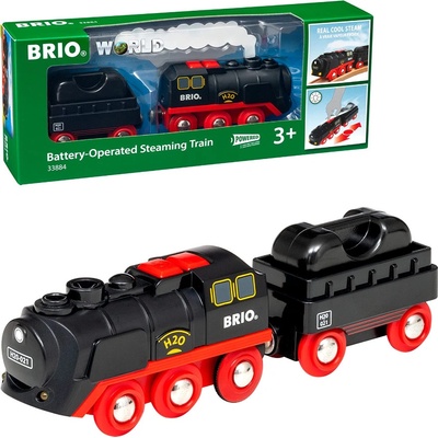 Brio World Parná lokomotíva s vodnou nádržou na batérie