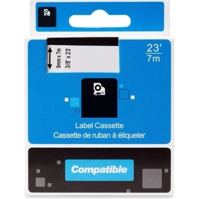 PRINTLINE kompatibilní páska s DYMO 40920 9 mm 7 m bílý tisk/průhledný podklad D1 PLTD56 kompatibilný