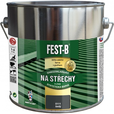 Barvy a laky Hostivař FESTB S2141-0111 ŠEDÝ 2,5Kg