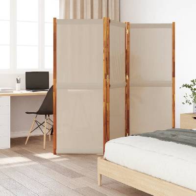 vidaXL 3dílný paraván 210 x 180 cm 319179 taupe
