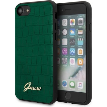 GUESS Калъф за Apple iPhone 7/8/SE (2020), хибриден, Guess Croco (GUHCI8PCUMLCRDG), зелен (GUHCI8PCUMLCRDG)