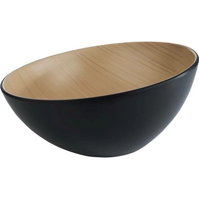 APS 84925 Melaminová mísa černá hnědá 2,6 l 285 x 140 mm