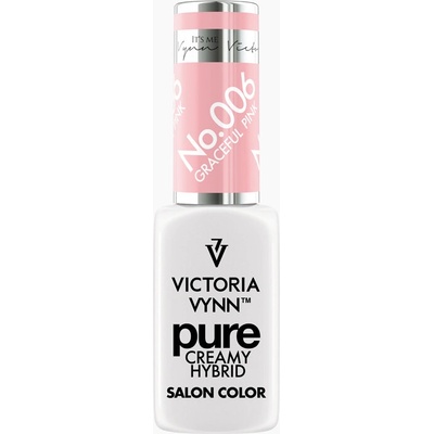 VICTORIA VYNN Hybridní gel lak PURE CREAMY HYBRID 006 Graceful Pink 8 ml