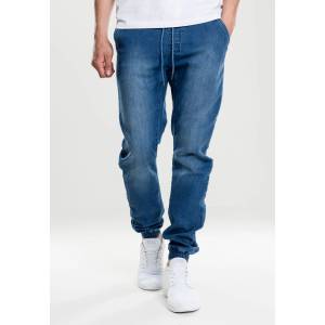 Urban Classics Мъжки сини дънки с връзки Urban ClassicsMODEL548 SALE - , размер XL
