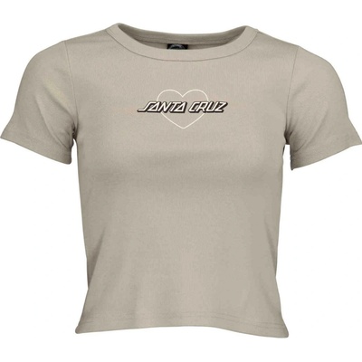 SANTA CRUZ tričko Heart Strip T-Shirt Silver
