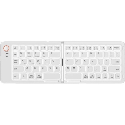 AppleKing b023 skládací bezdrátová Bluetooth klávesnice - bílá – Zboží Mobilmania