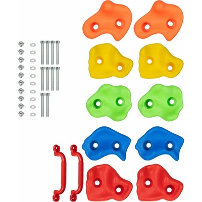 Kruzzel 25394 Lezecké úchyty kameny plastové 12 ks – Zboží Dáma