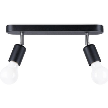 Sollux Черно метално осветително тяло за таван ø 6 cm Brando - Sollux (NL.1121)