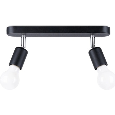 Sollux Черно метално осветително тяло за таван ø 6 cm Brando - Sollux (NL.1121)