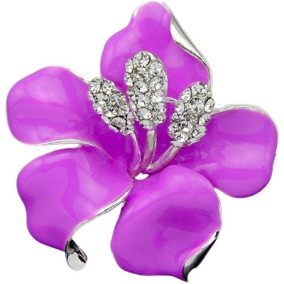 Amparo Miranda Miranda Brošňa Purple Flower BP0006